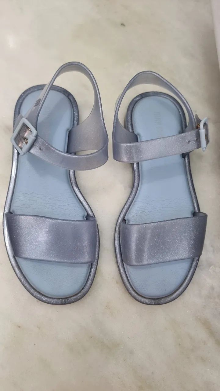 Mini melissa Azul com gliter n°28 - Foto 2