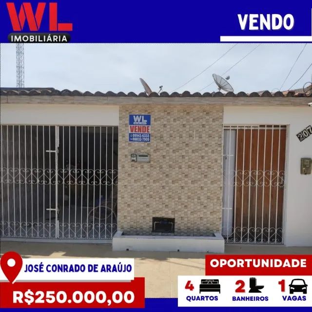 Vendo- Casa no José Conrado de Araújo