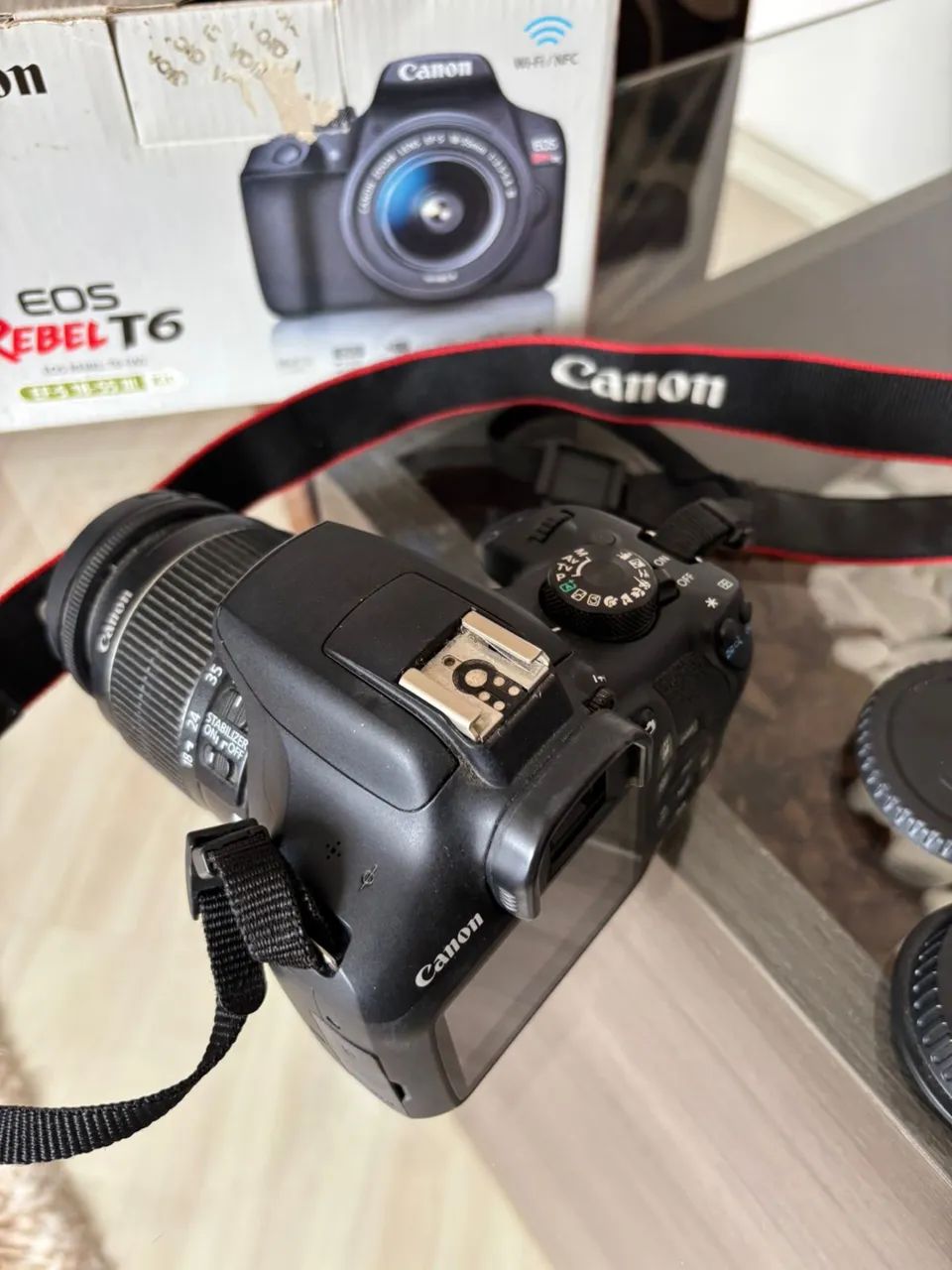 Cânon EOS Rebel T6 + Lente + flash  - Foto 5