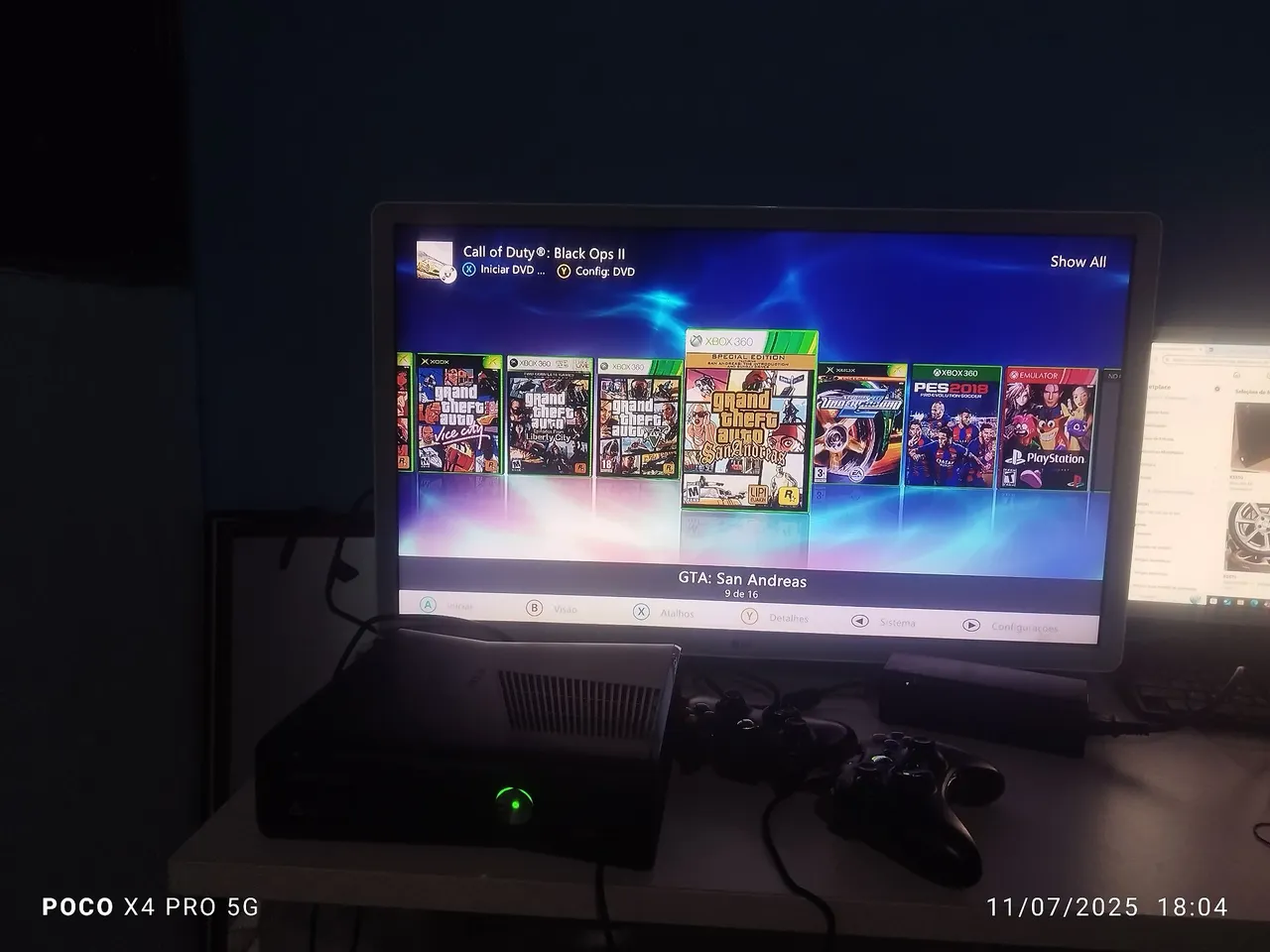 Xbox 360 com Jogos