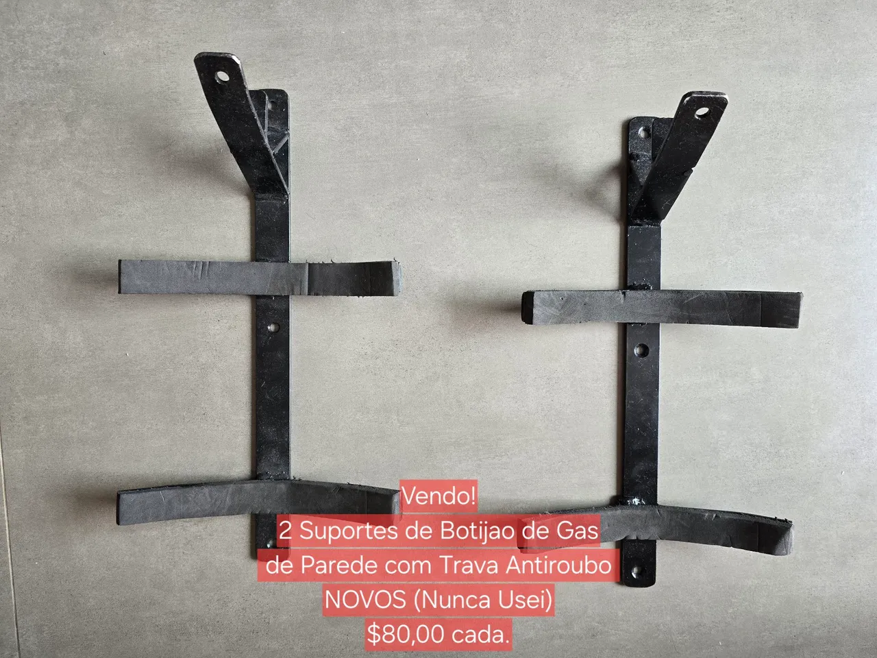 Suporte de Parede para Gas com Trava Antiroubo