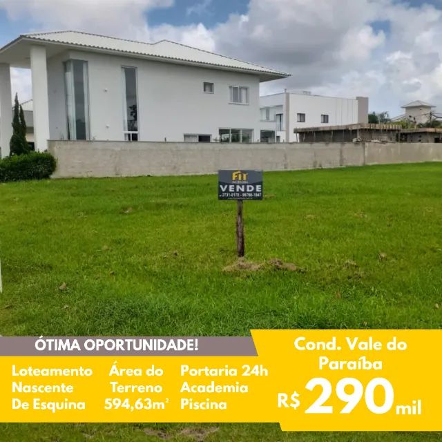 FIT - Venda - Terreno - Cond. Vale do Paraíba - Nascente - Área 594,63m²