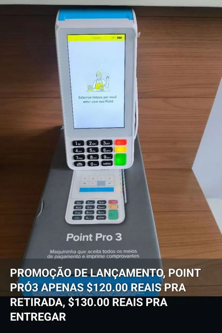 Máquina de Cartão Point Pro 3 - Mercado Pago - Foto 4