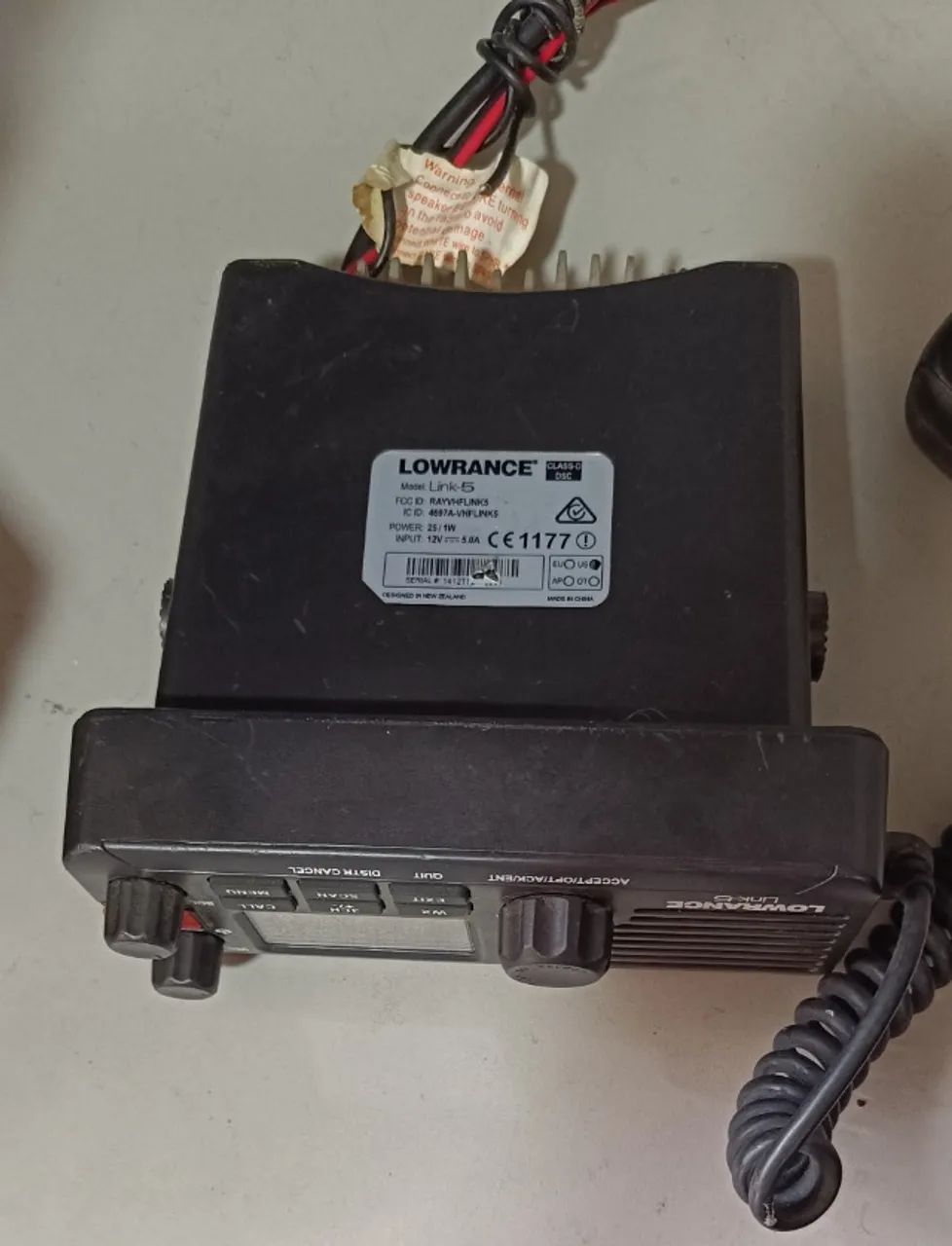 Radio Lowrance modelo Link 5 Em Bom Estado Não Liga. para arrumar - Foto 3