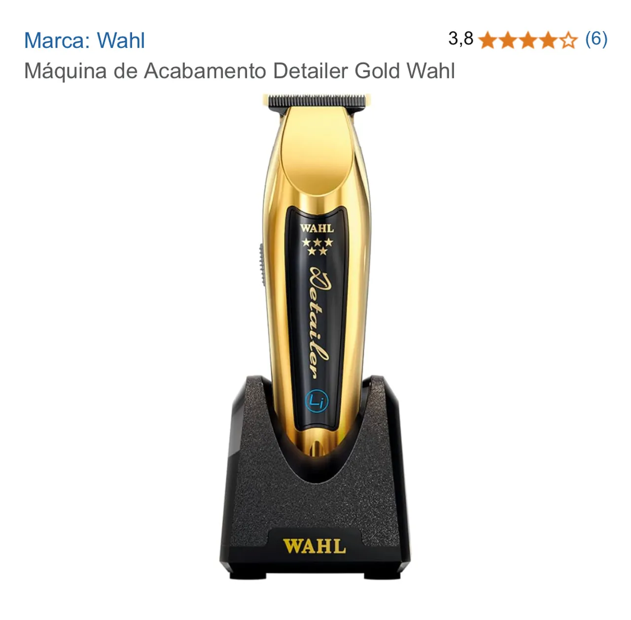 Máquina de Acabamento Detailer Gold Wahl