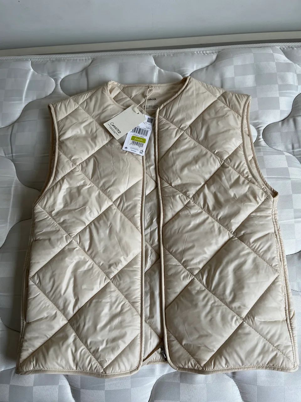 Colete Mango beige novo tamanho M - Foto 3