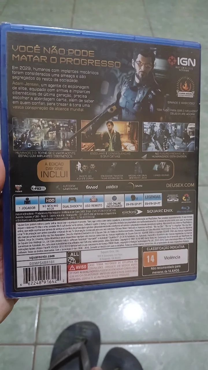 Deus Ex Mankind Divided PS4 lacrado - Foto 2