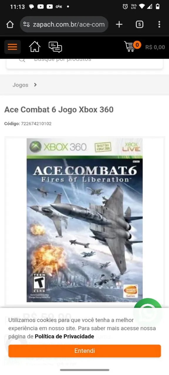 Ace Combat 6 - Fires of Liberation - Xbox 360