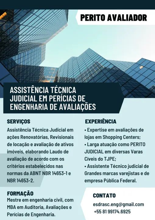 Perito Judicial Avaliador - Engenheiro 