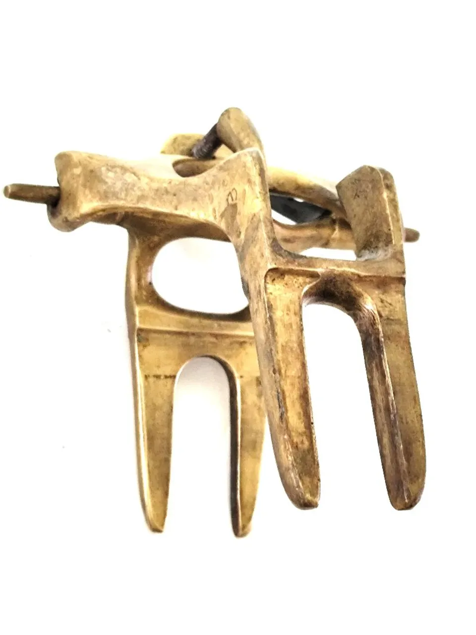 Articulador Charneira Metal tipo Garfo sem Mola Prótese