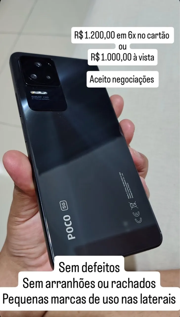 Poco F4 em ótimas condições