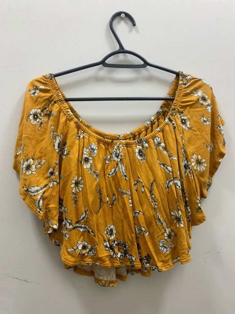 Blusa feminina ombro a ombro floral - Foto 2