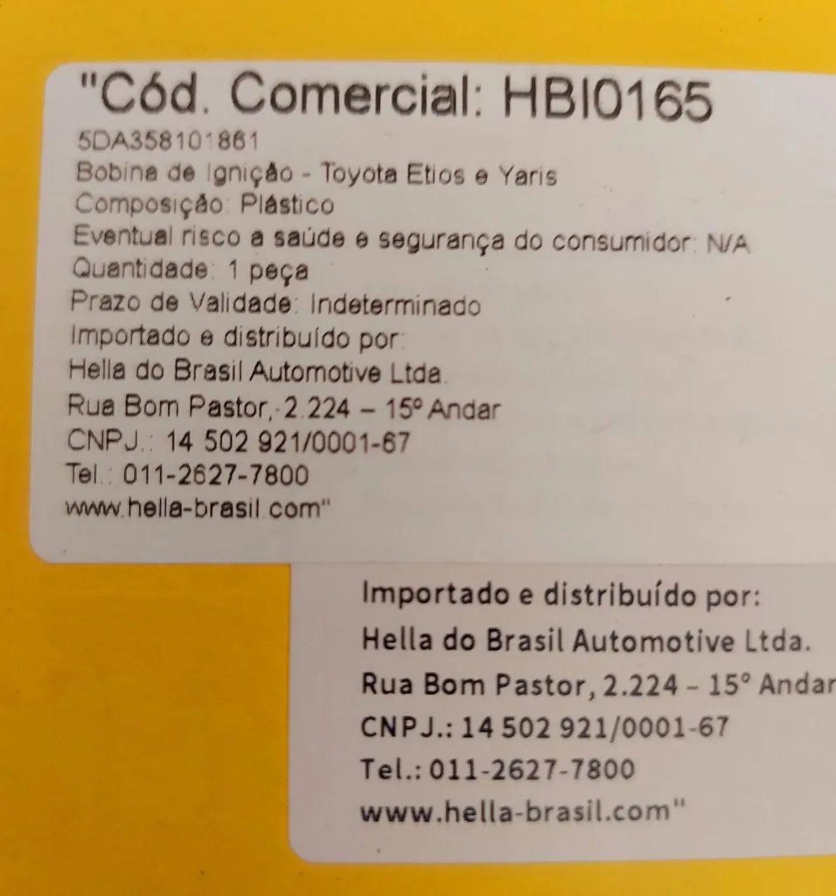 Bobina de Ignição Hella toyota.  - Foto 4