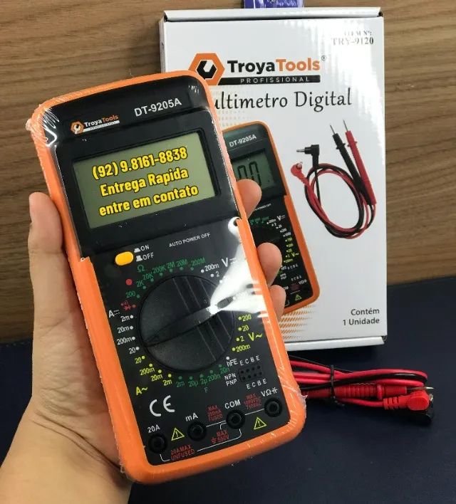 Multimetro DIgital com Bip Sonoro  Tecnologia de Desligamento Automatico