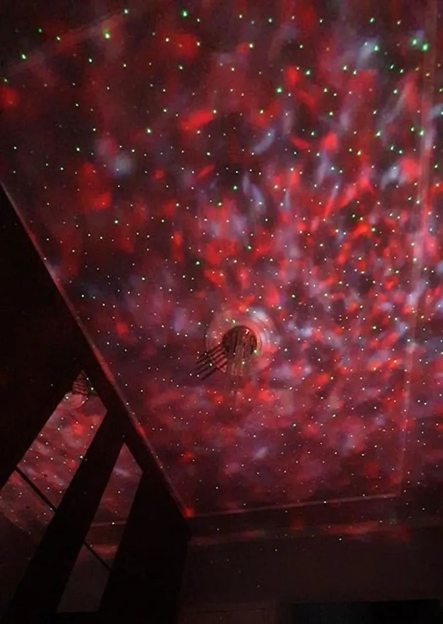 Luminária Projetor Estrelas Galaxia + Música + Bluetooth - Foto 5