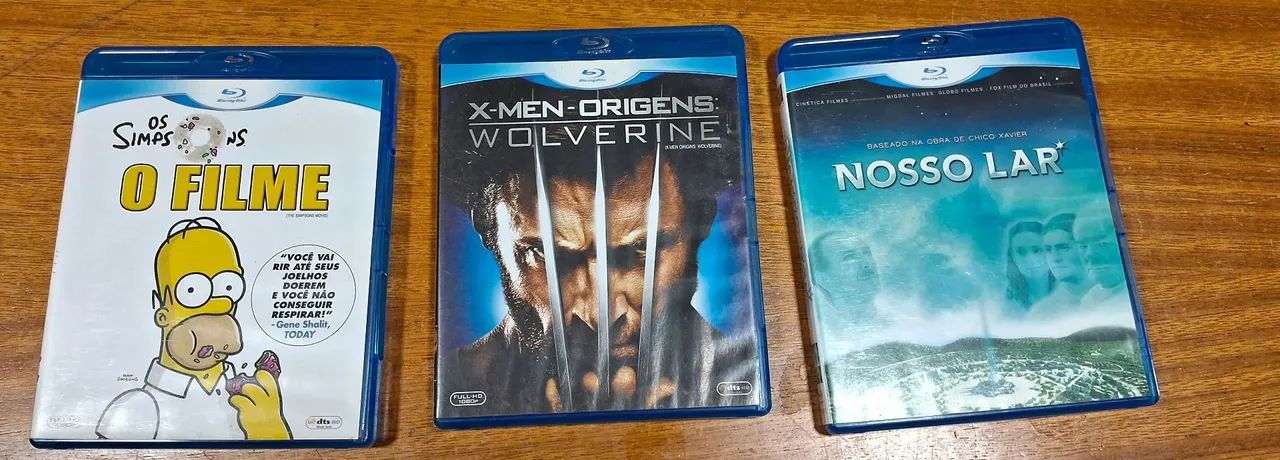 Blu-rays: Os Simpsons, Wolverine e Nosso Lar