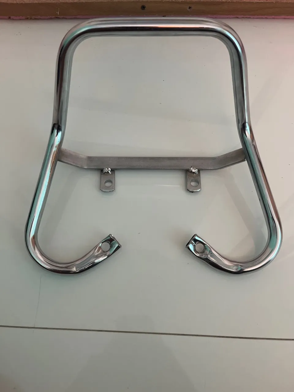 Alça/Grelha Cromada para Moto