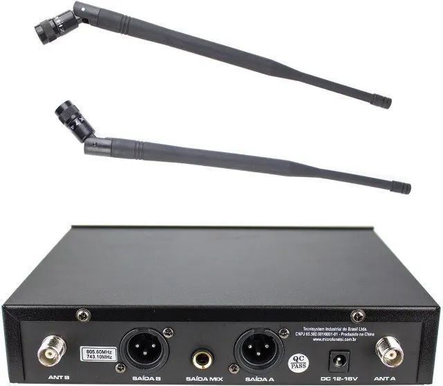 Par de microfones sem fio TSI UD-2200 UHF - Foto 3