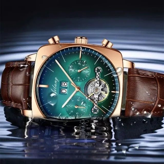 Relógio Ailang Masculino Luxo Automático Quadrado Black - Novo - Entrego!! - Foto 3