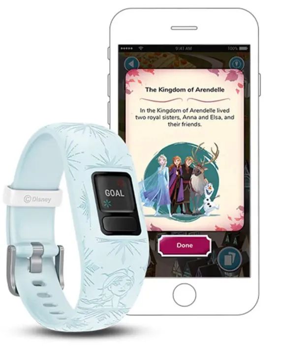 Relógio Infantil Garmin Vivofit Jr 2 Disney Frozen 2 Elsa - Foto 3