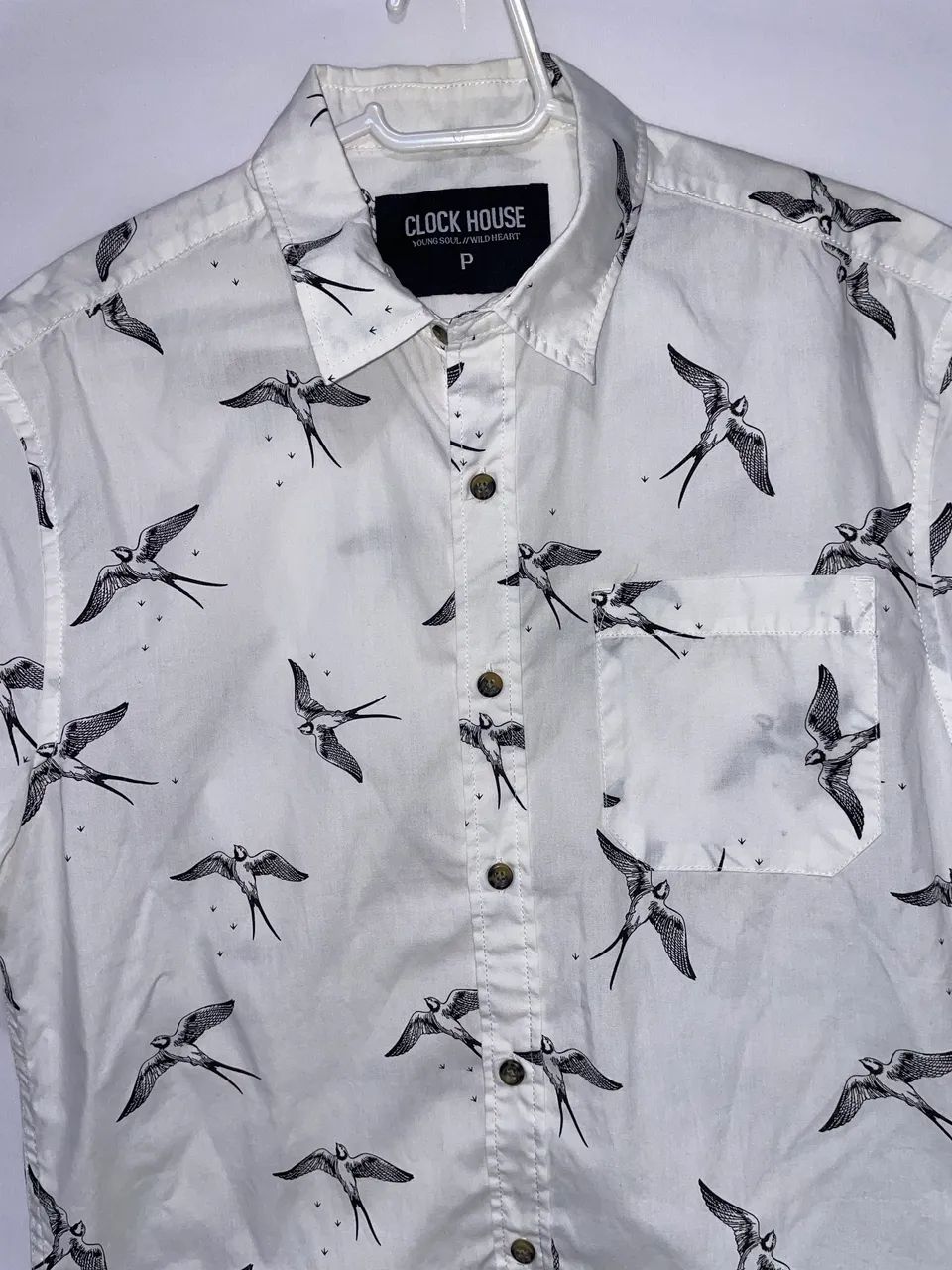 Camisa de esporte fino social estampada - Foto 2