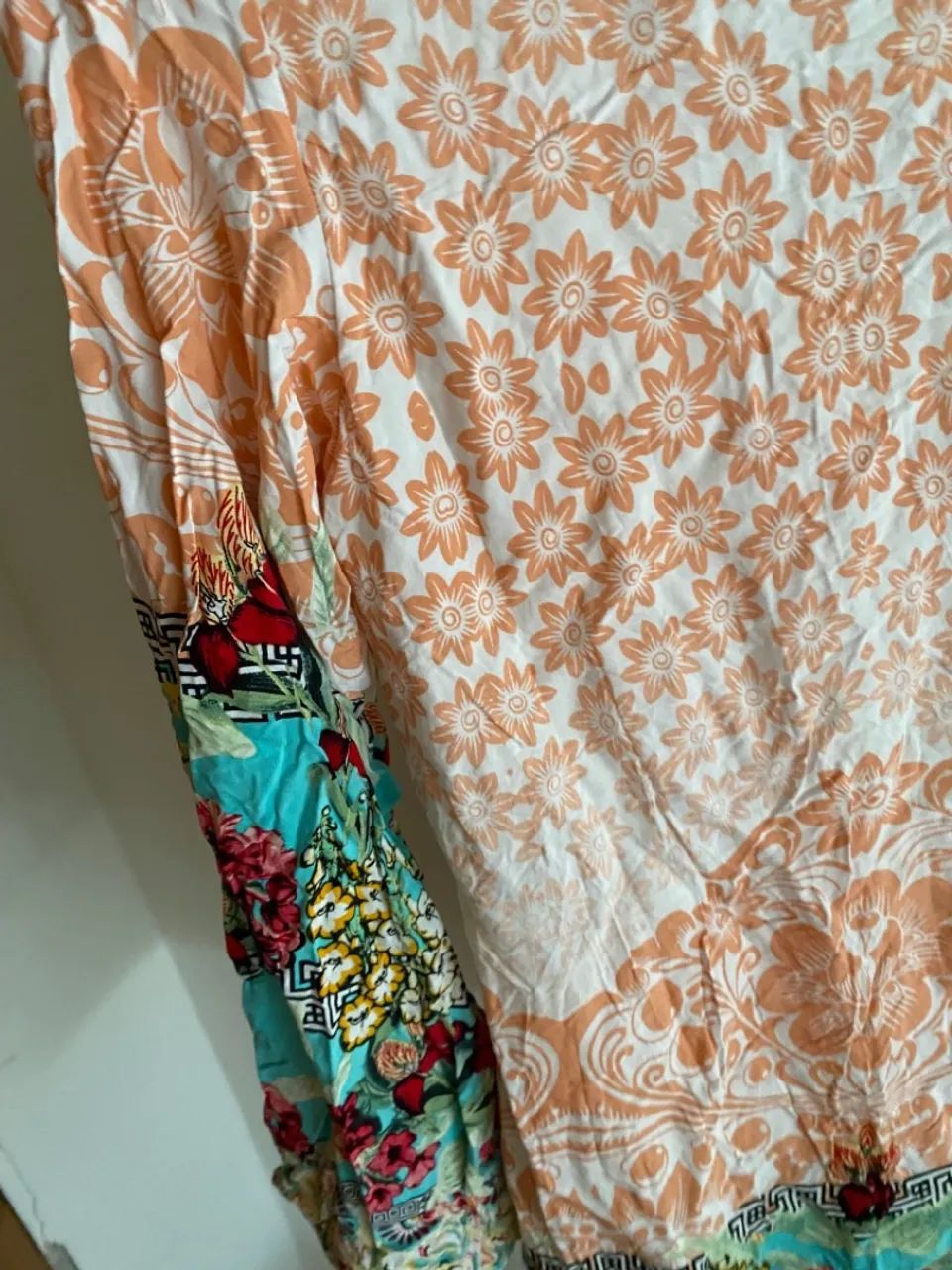 Vestido manga comprida floral colorido - Foto 5