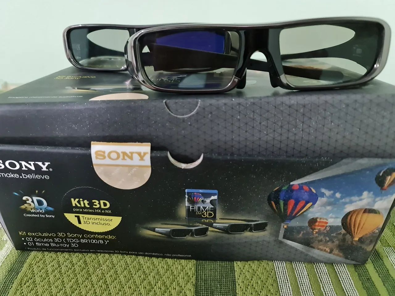 Kit 3D Sony para Tv com 2 óculos