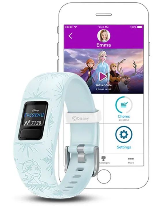 Relógio Infantil Garmin Vivofit Jr 2 Disney Frozen 2 Elsa - Foto 6