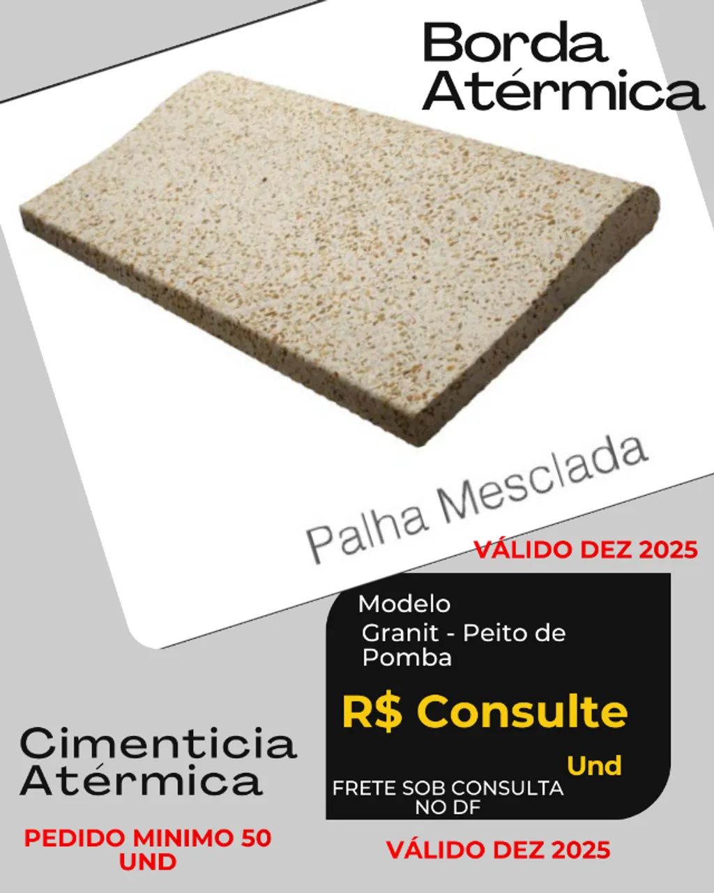 Borda para Piscinas Atérmica Oferta 33 x 16 x 1,5cm - Peito de Pomba.  - Foto 5