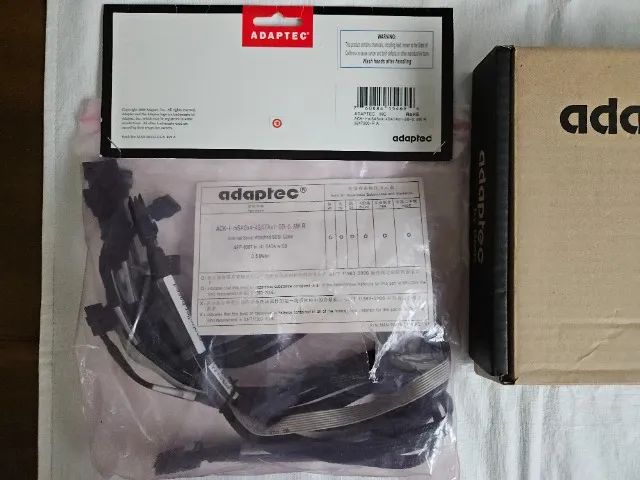 Placa Controladora Adaptec ASR-6805 512mb Raid PCI Express Cabos Mini SAS para 8x SATA - Foto 5