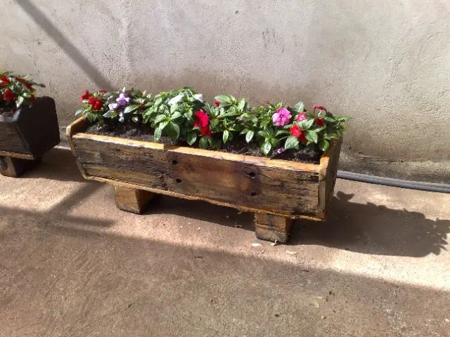 Dormentes vaso caxipo porta escada de madeira diversos - Foto 4