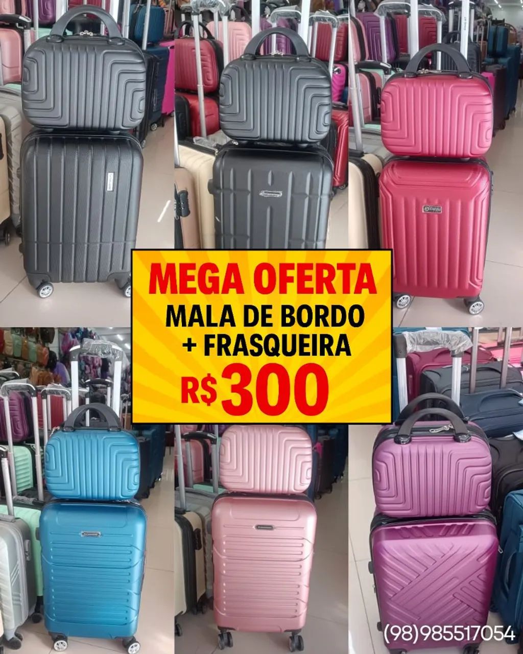 Mala de Bordo + Frasqueira - Mega Oferta!