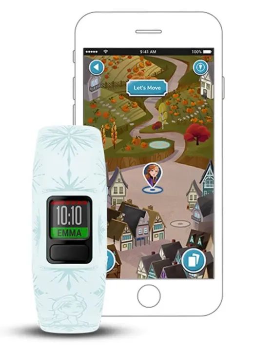 Relógio Infantil Garmin Vivofit Jr 2 Disney Frozen 2 Elsa - Foto 4