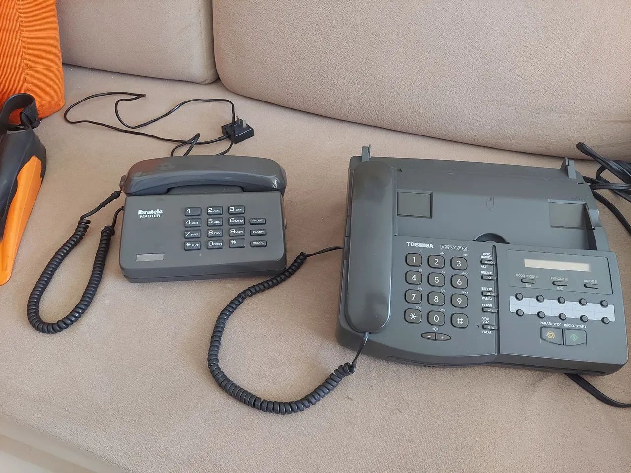 Fax e telefone Antigo para colecionadores. 