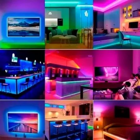 Fita de Led 5050 RGB Inteligente com Sensor de Som 5 metros Kapbom - Foto 2