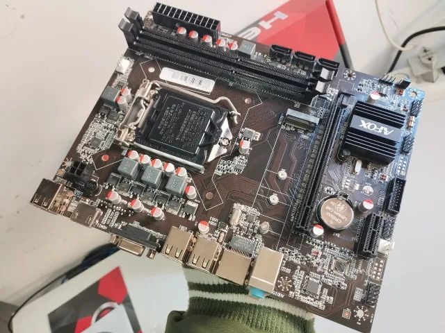 Placa mãe H61 Com Entrada pra NVME Nova *Entrego *Parcelo - Foto 2