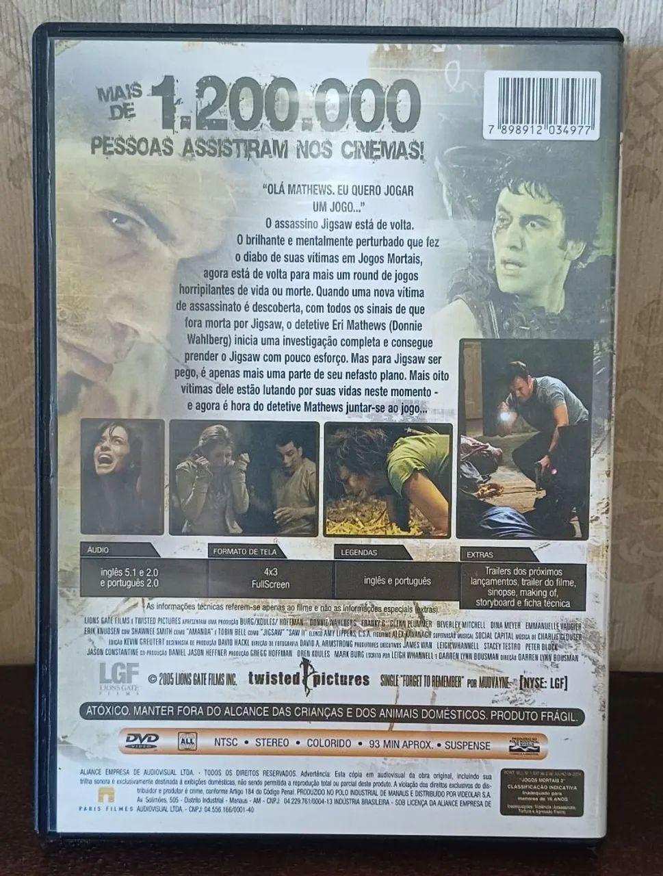 DVD JOGOS MORTAIS II - Foto 2