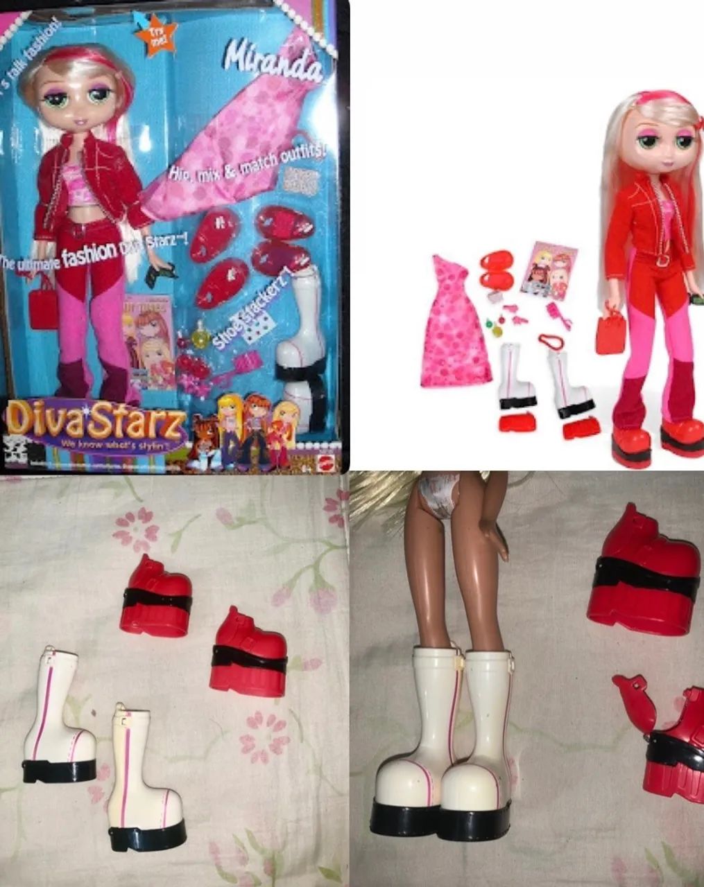 Sapatos e botas da boneca Miranda, Diva starz 