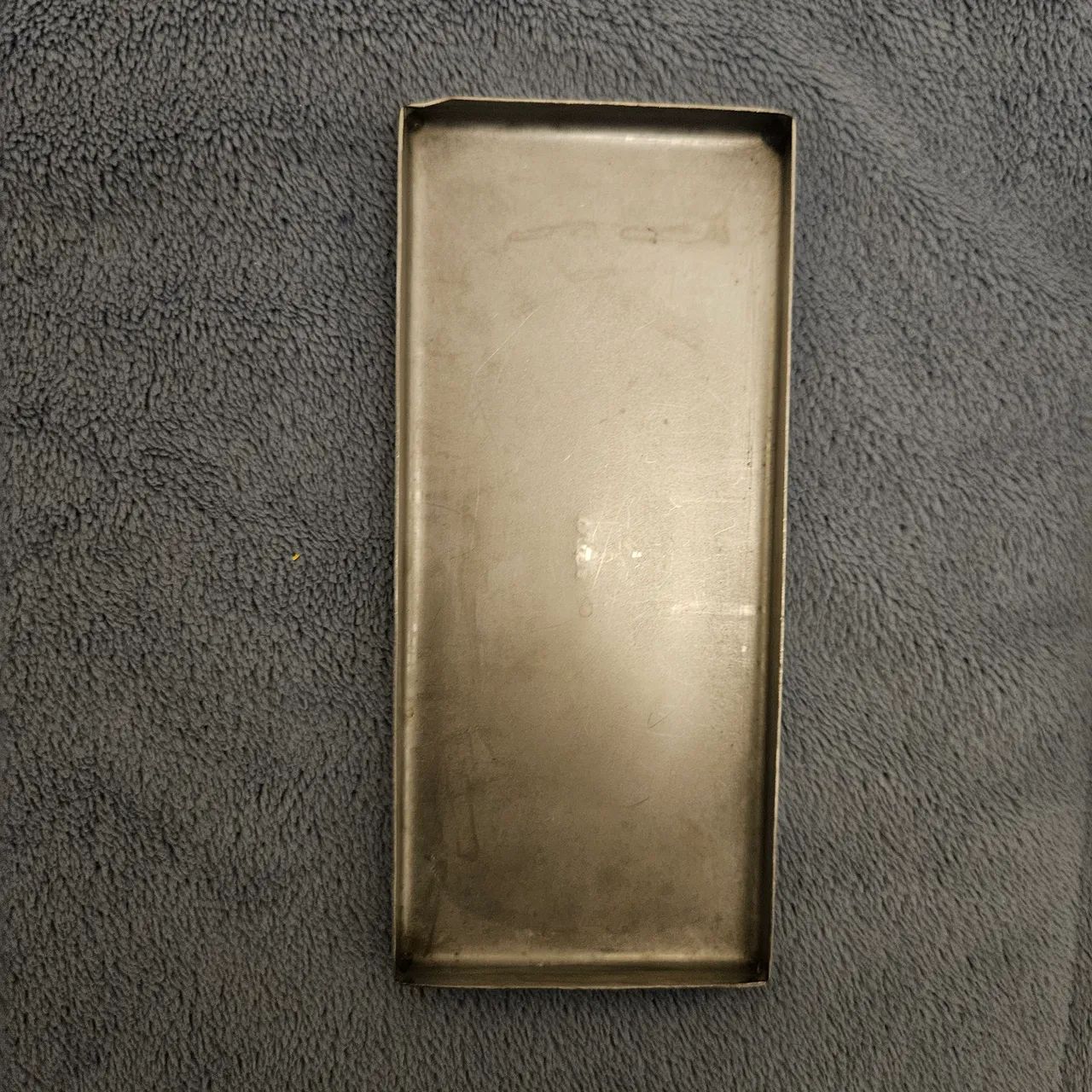 Bandeja de aço inoxidável para equipamentos médicos, 12x5x1cm