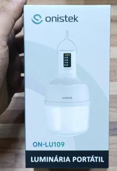 Luminária Portátil Onistek ON-LU109 18W Alça Gancho e Carregamento USB Type-C
