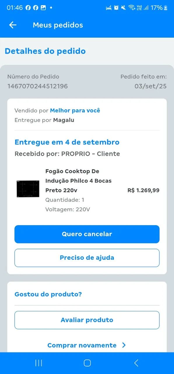 Fogão cooktop de indução Philco 4 bocas 220V - Foto 2