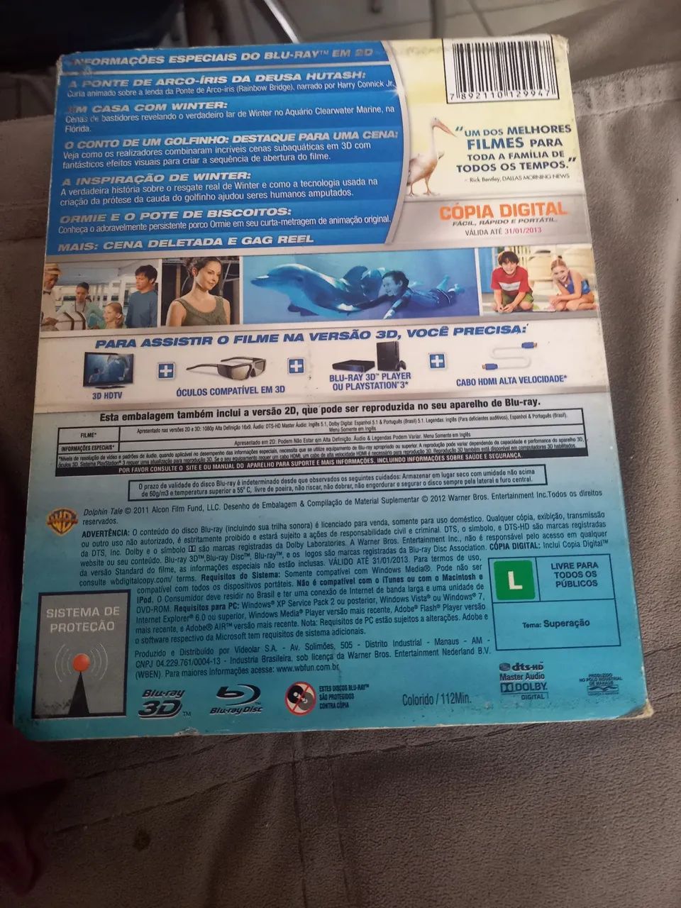 Blu-ray 3d Winter- O Golfinho ?  - Foto 2