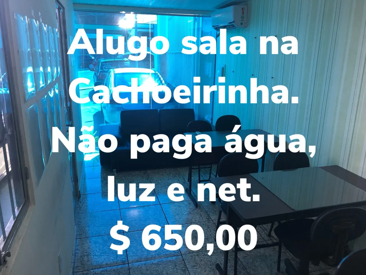 Alugo sala na cachoeirinha não paga luz net água