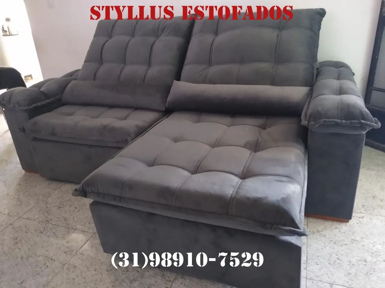 Sofá retrátil novo