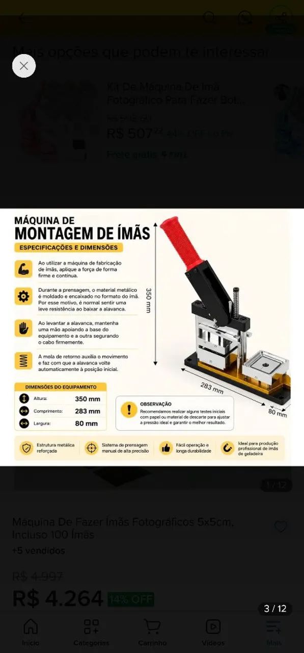Máquina de montagem de imãs + kit - Foto 2