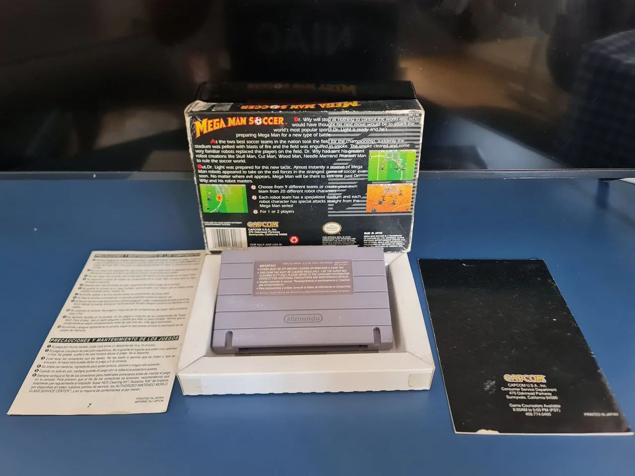 Mega Man Soccer - Super Nintendo Completo - Foto 2