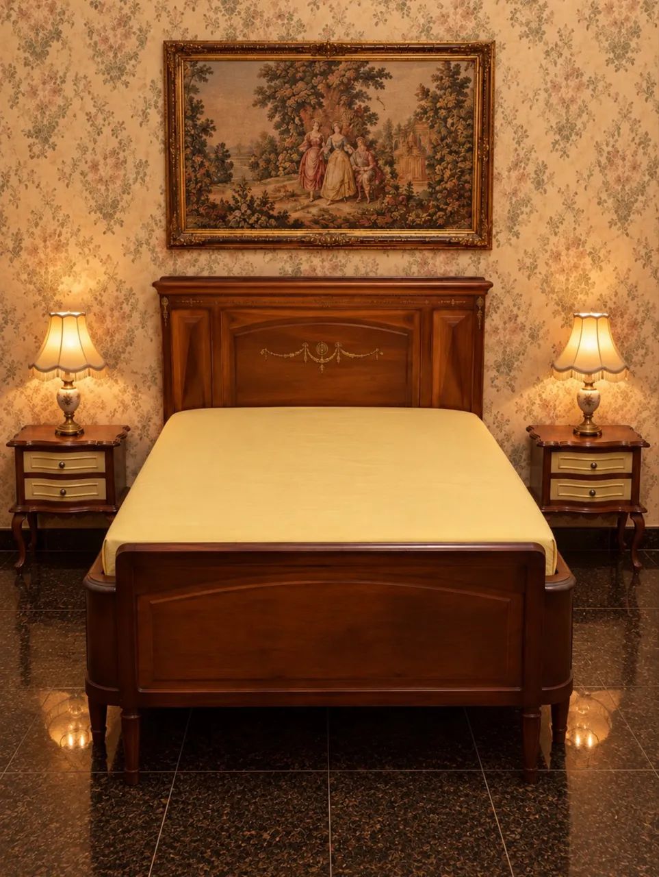 Cama antiga de madeira nobre  - Foto 2