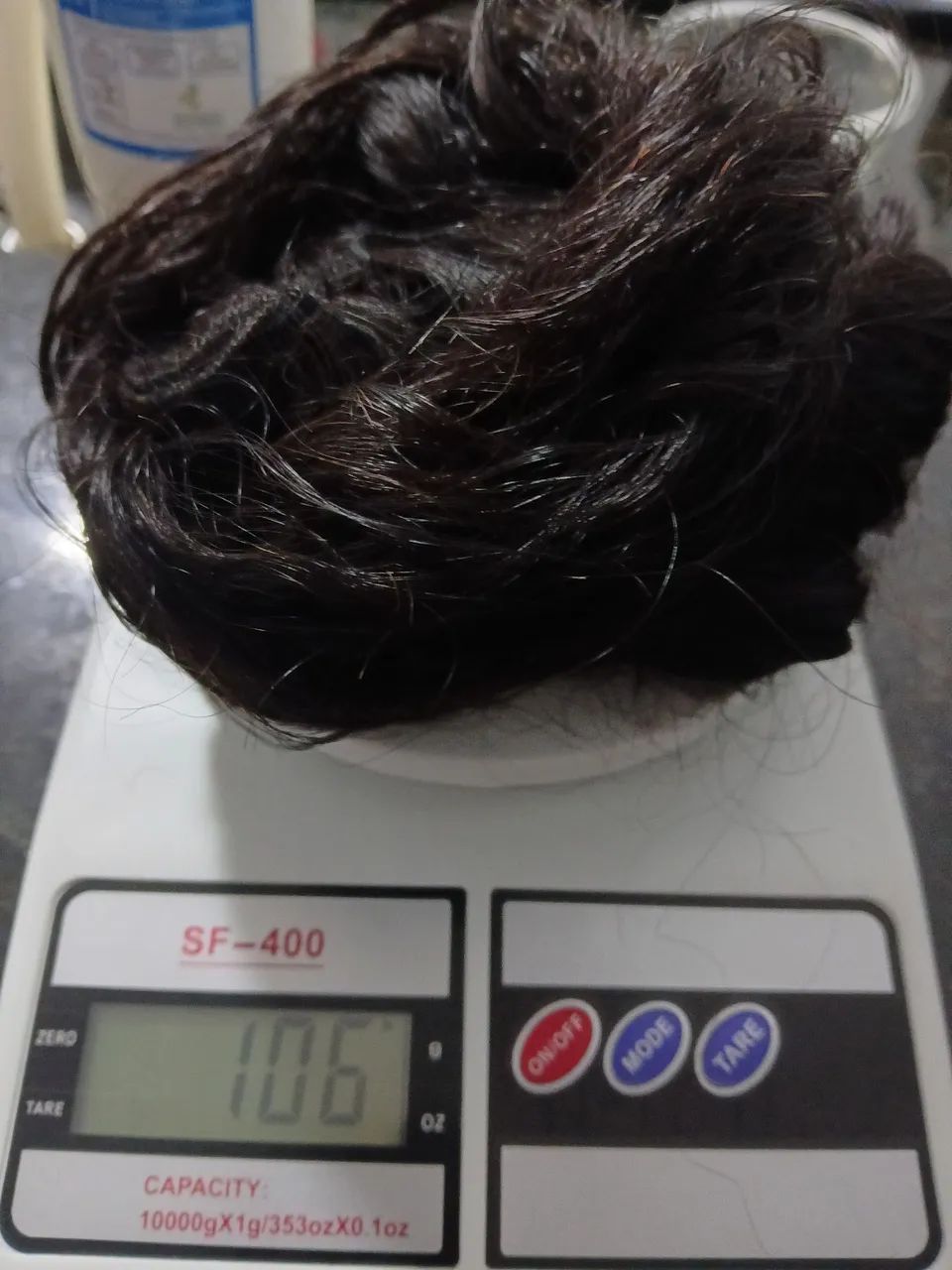 Cabelo humano na tela