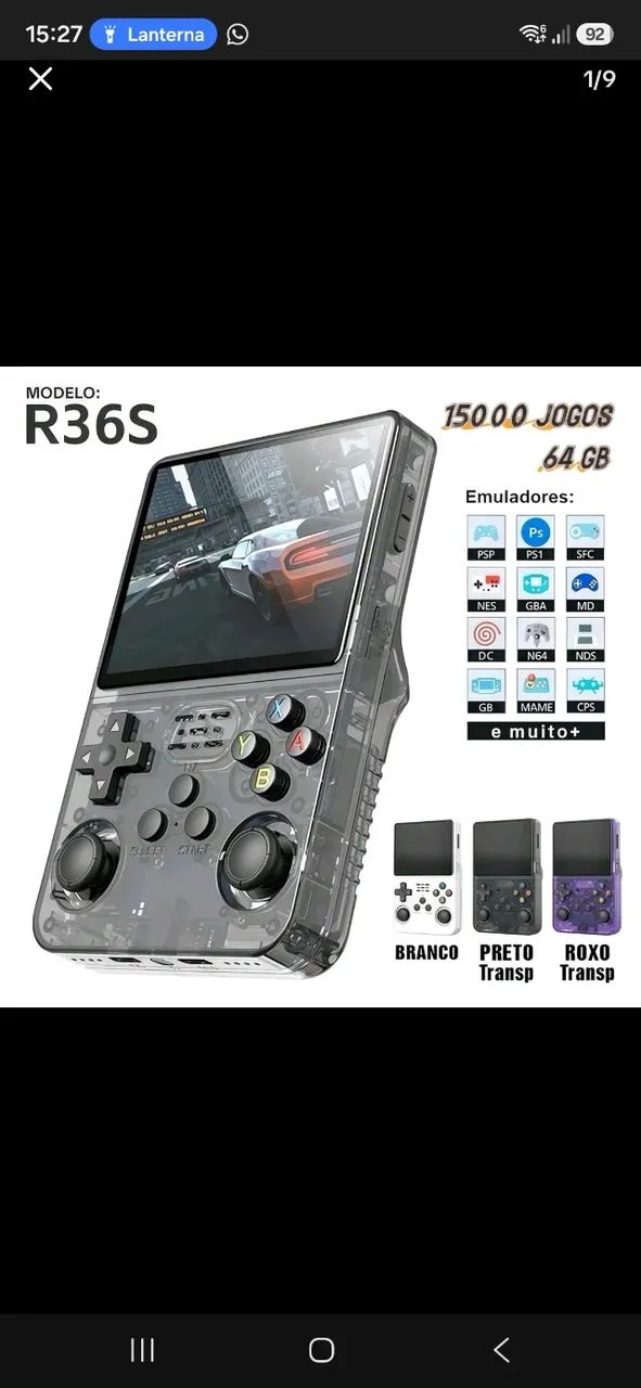 Console Portátil Retro com 15.000 Jogos - Tela IPS de 3.5 Polegadas, 64GB. - Foto 2