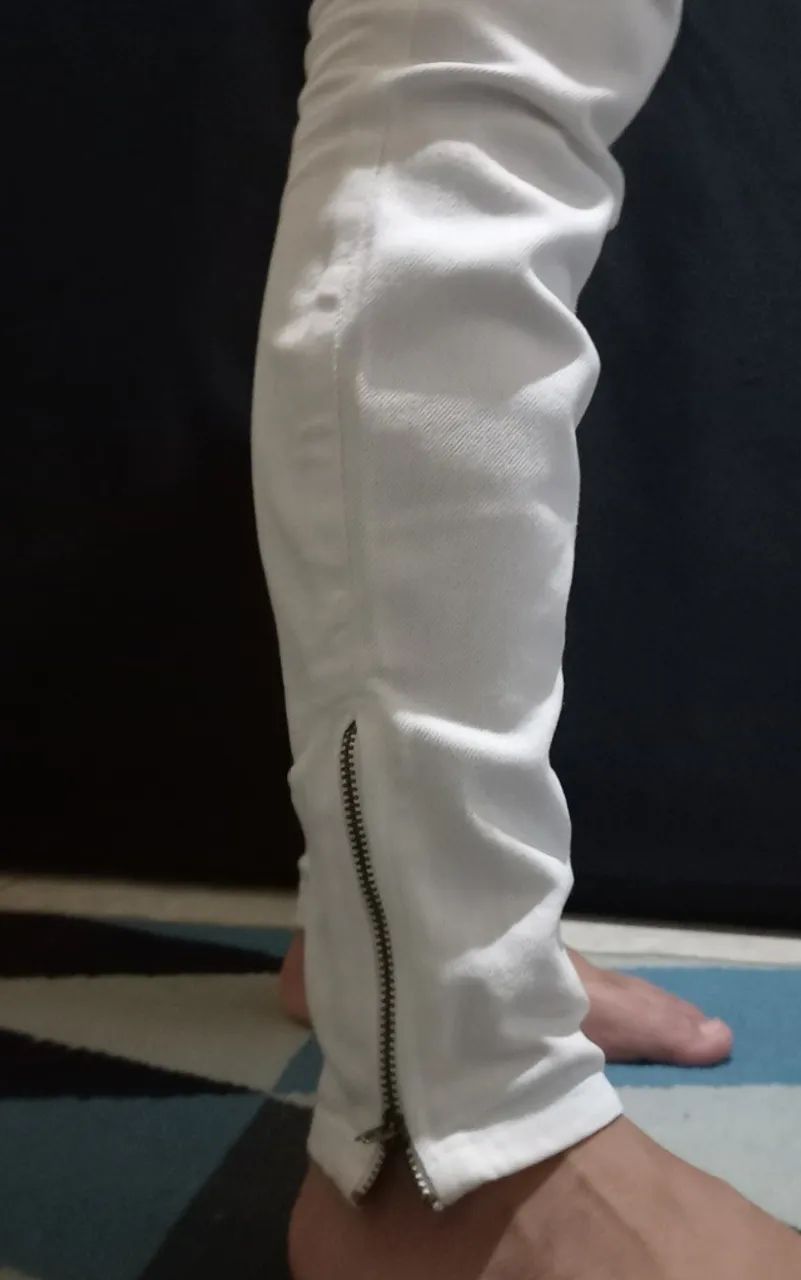 Calça Branca jeans Hollister - Foto 4